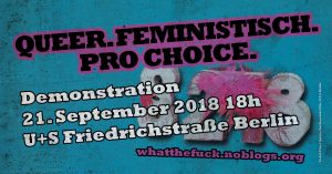 Marsch für das Leben in berlin sabotieren, What the fuck 2018